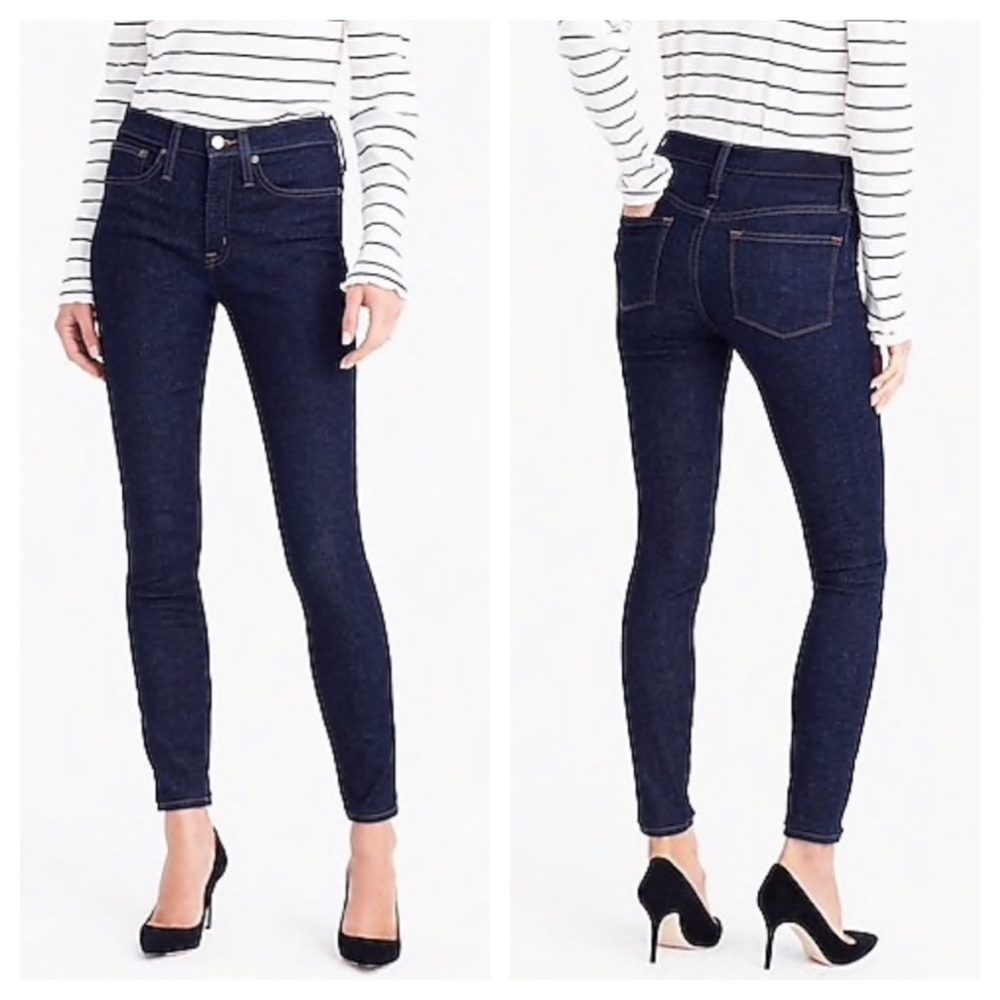 J Crew Dark Wash Matchstick Skinny Jeans Womens Size 27 Regular